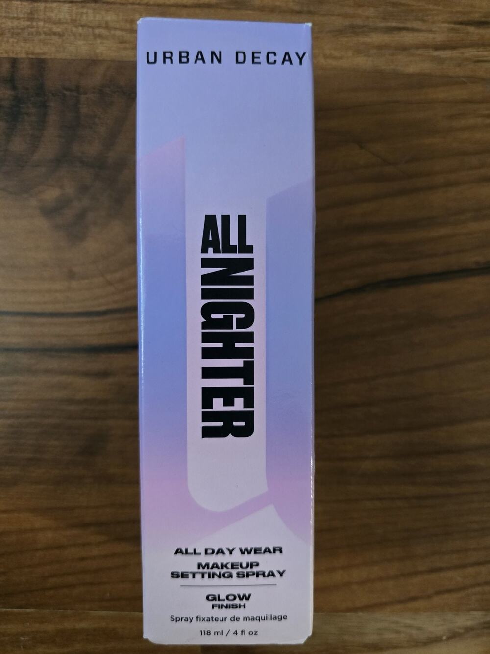 Urban Decay All Nighter Makeup Setting Spray GLOW Finish 4 Oz Full Size NIB S6